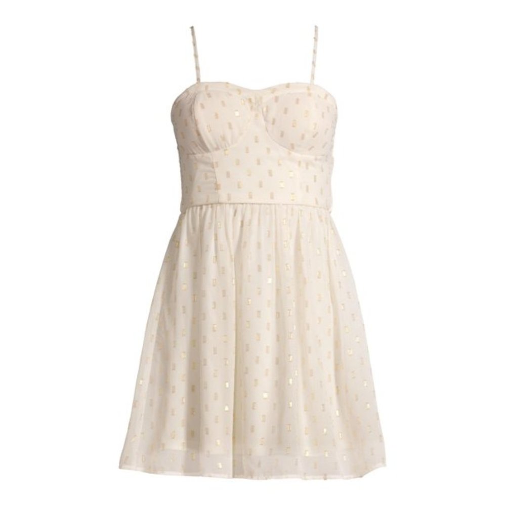 NWT Corset Sparkle Dress with Built-In Cups